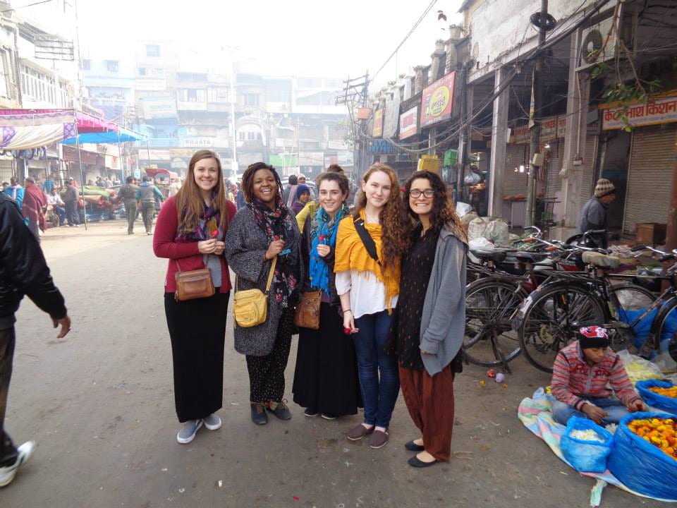 Old Delhi's famous spice market with my fellow AIFS travellers.