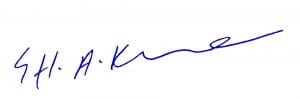 Shohreh Kaynama's signature