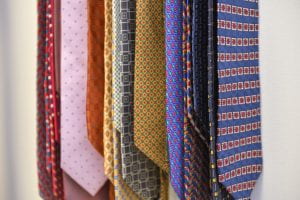 assortment of colorful ties
