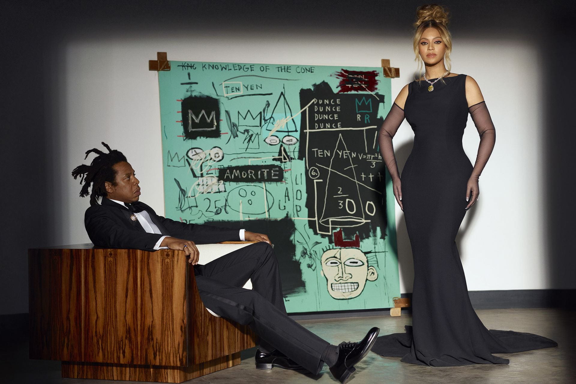 Beyoncé and Jay-Z sparked controversy online after appearing in a Tiffany ad campaign that featured a never-before-seen Basquiat painting. 