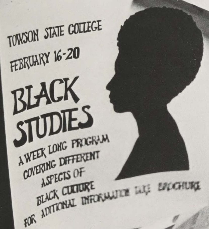 Flyer advertising weeklong program about Black Studies from 1970 yearbook